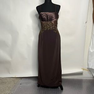 Brown formal dress